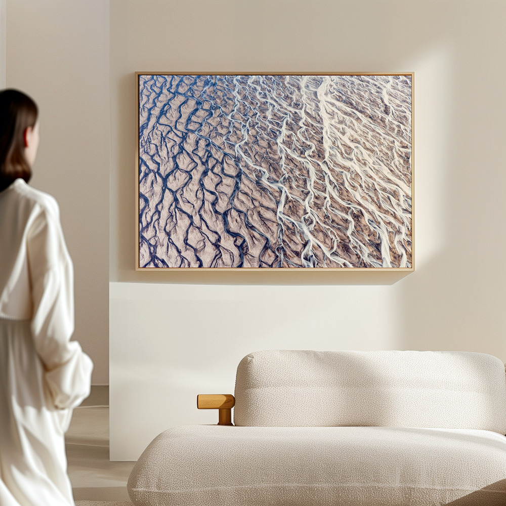 Canvas print - Black and White in the hall