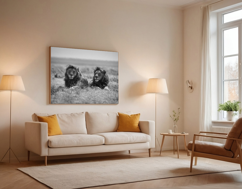 Canvas print - Two kings over the sofa