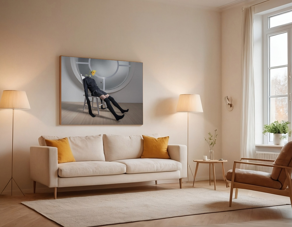 Canvas print - When you say nothing at all over the sofa