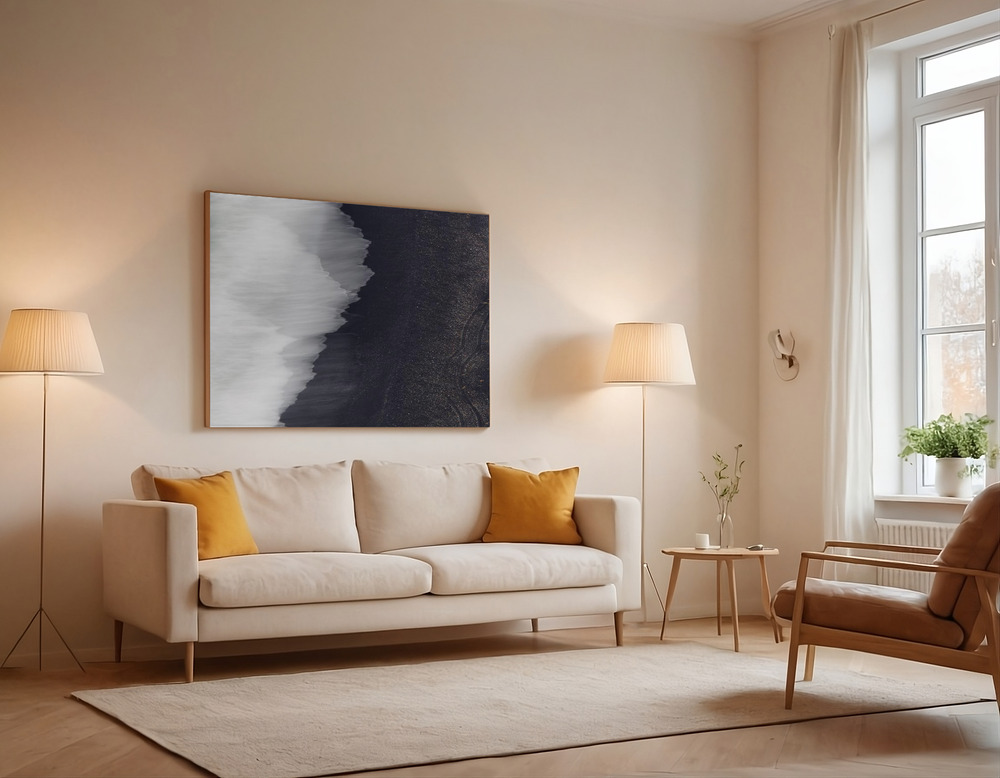 Canvas print - Signs over the sofa