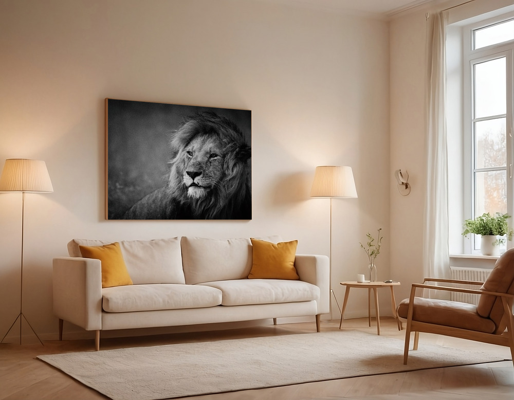 Canvas print - Regal over the sofa