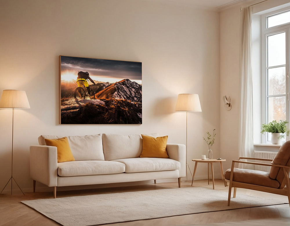 Canvas print - Take a Ride on the Sunny side over the sofa