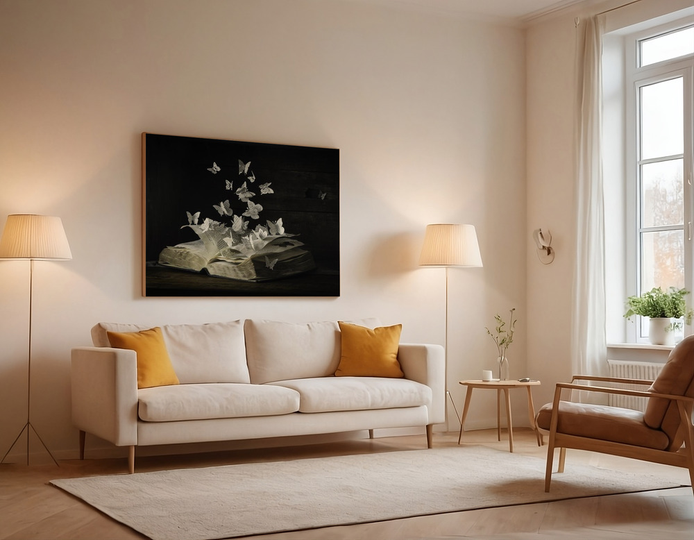 Canvas print - Lepidopterology over the sofa