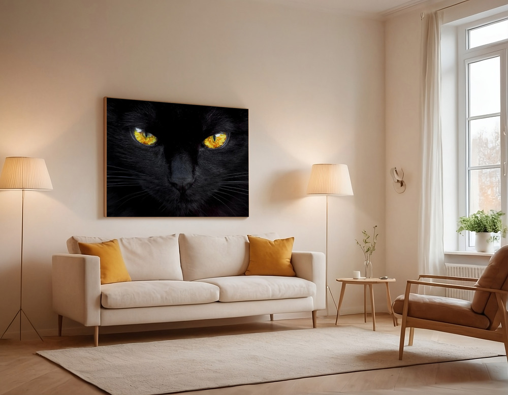 Canvas print - The hypnotist of the night over the sofa