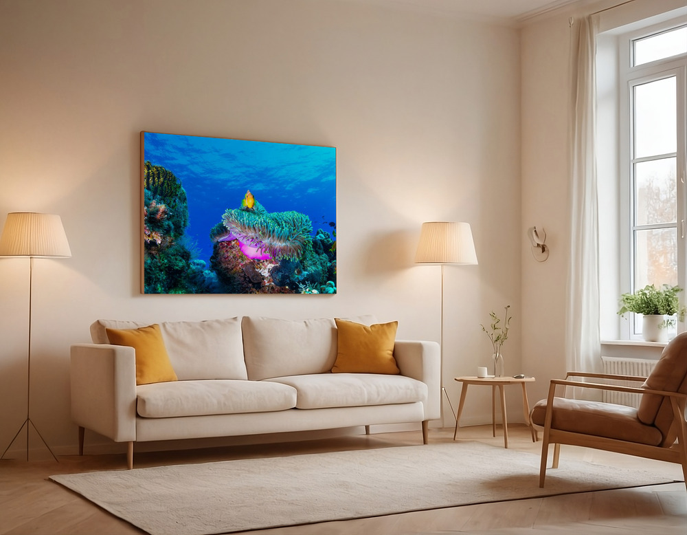 Canvas print - Sea life over the sofa