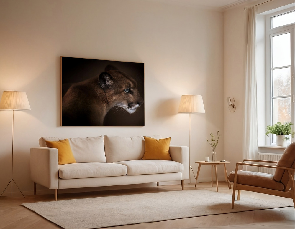 Canvas print - Puma over the sofa