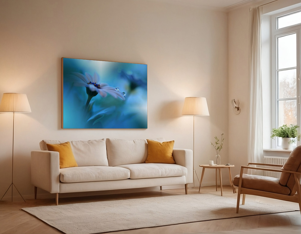 Canvas print - Beyond the Visible... over the sofa
