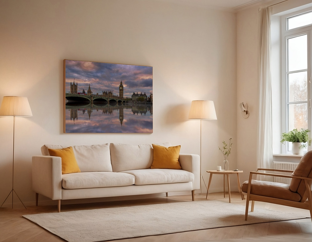 Canvas print - A Sunset To Remember .. over the sofa