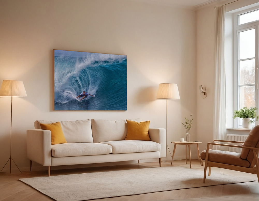 Canvas print - Out of a water tunnel over the sofa