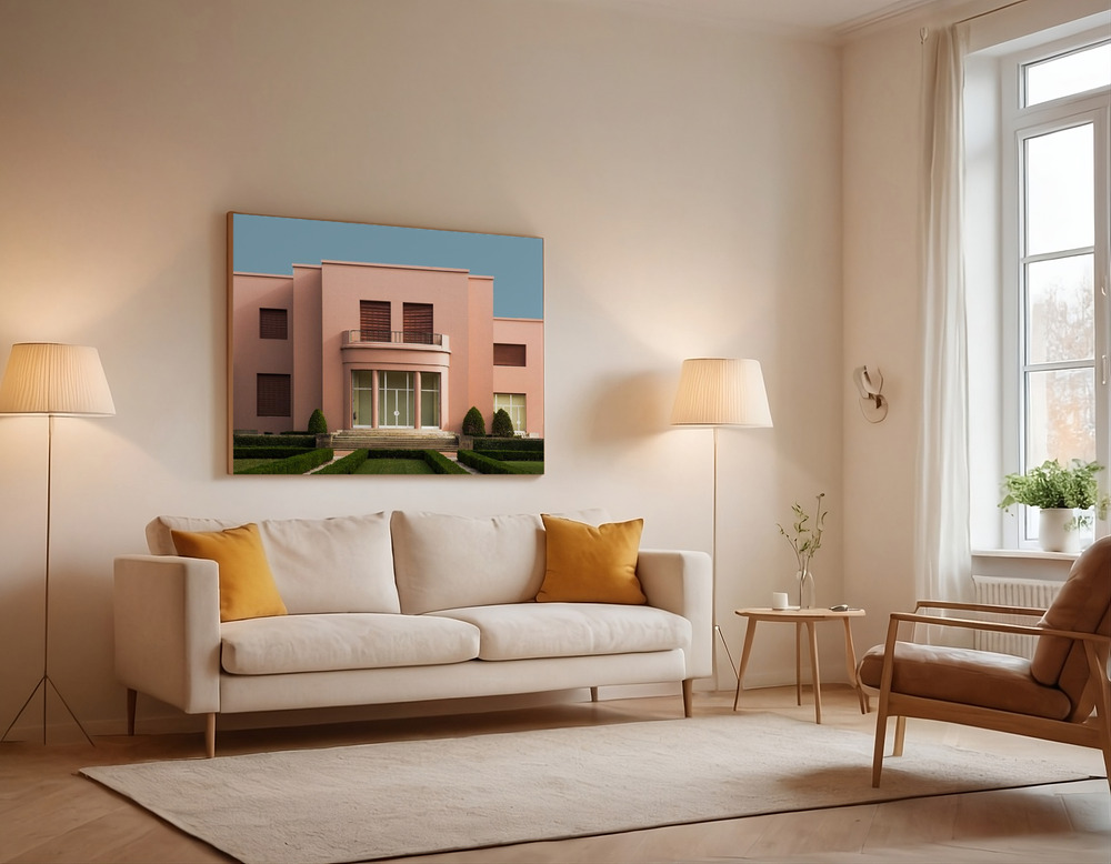 Canvas print - Untitled over the sofa