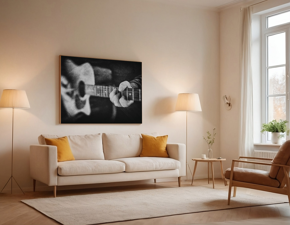 Canvas print - Unplugged over the sofa