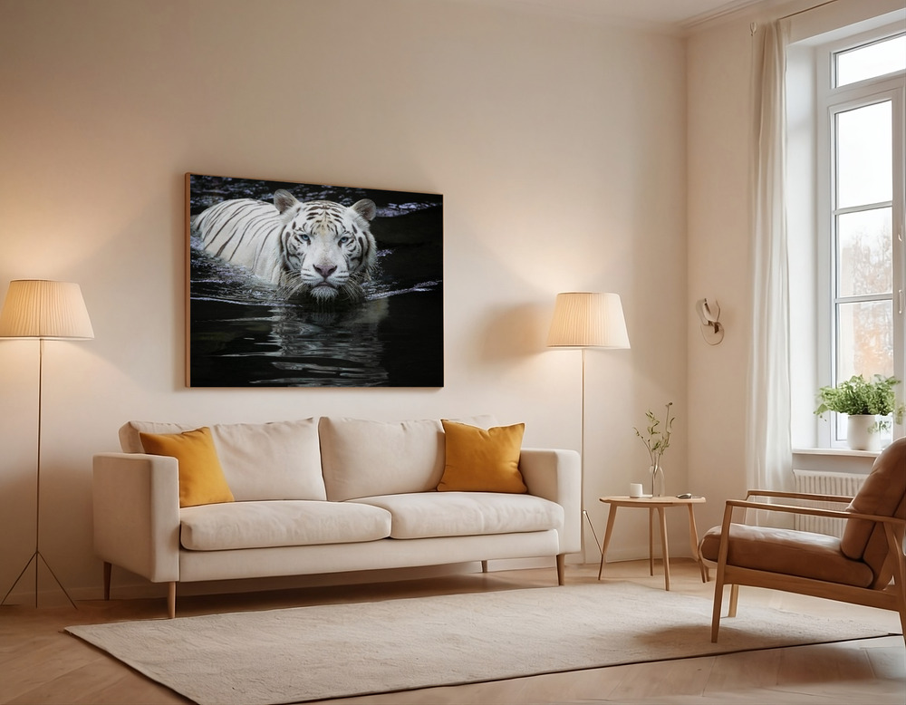 Canvas print - Looking at Me Looking at You over the sofa