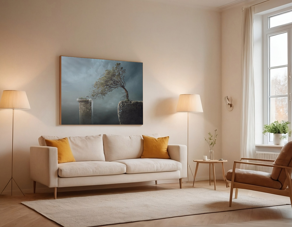 Canvas print - Drink Water over the sofa