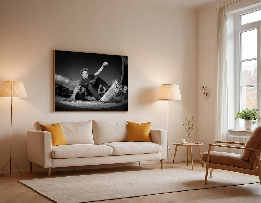 Canvas print - Ellis Ekkart performing... over the sofa