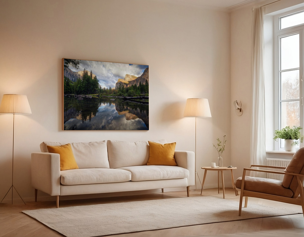 Canvas print - Time over the sofa
