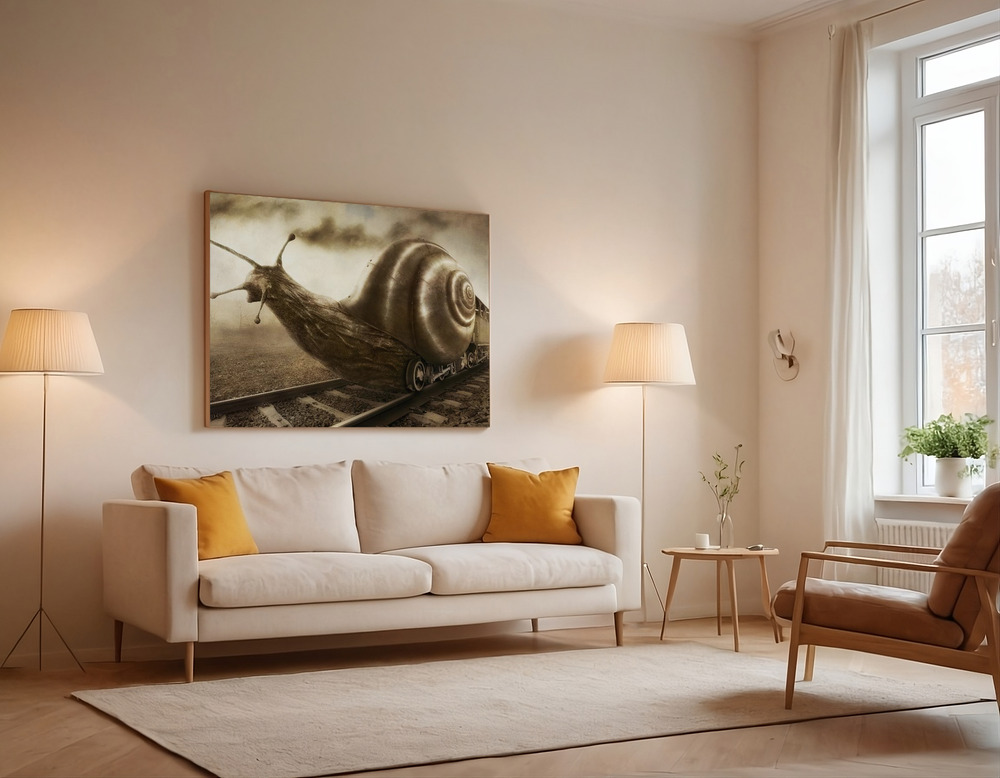 Canvas print - Snail Mail over the sofa
