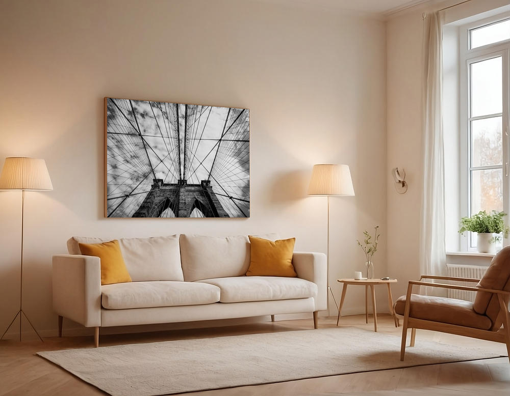 Canvas print - The bridge over the sofa