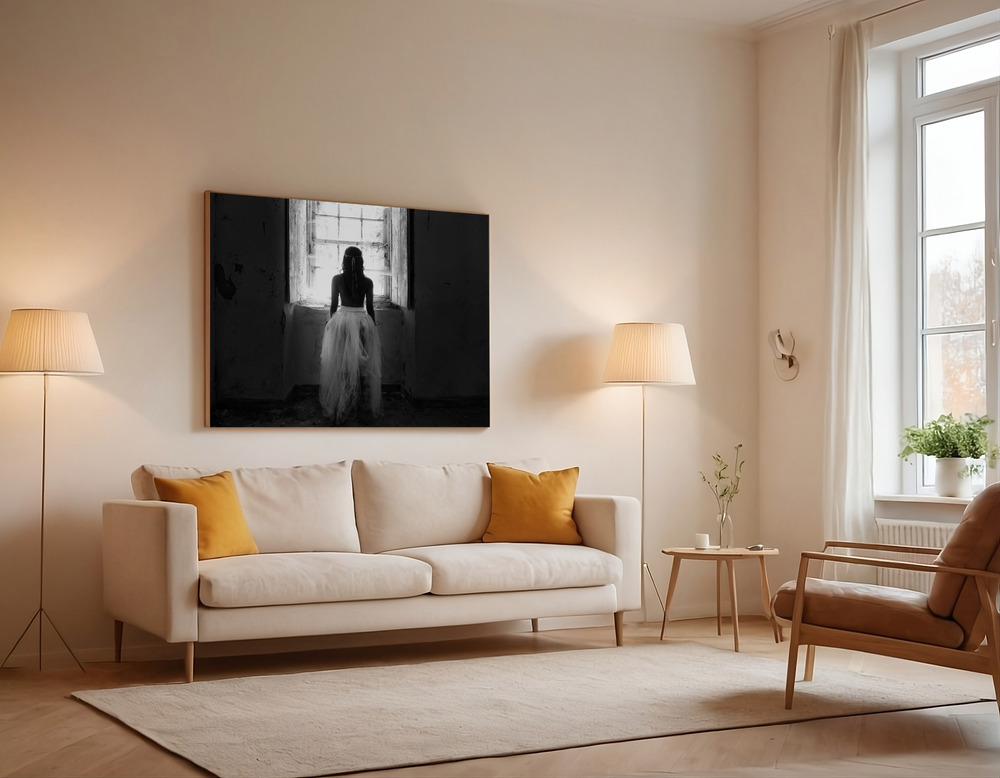 Canvas print - My way out over the sofa
