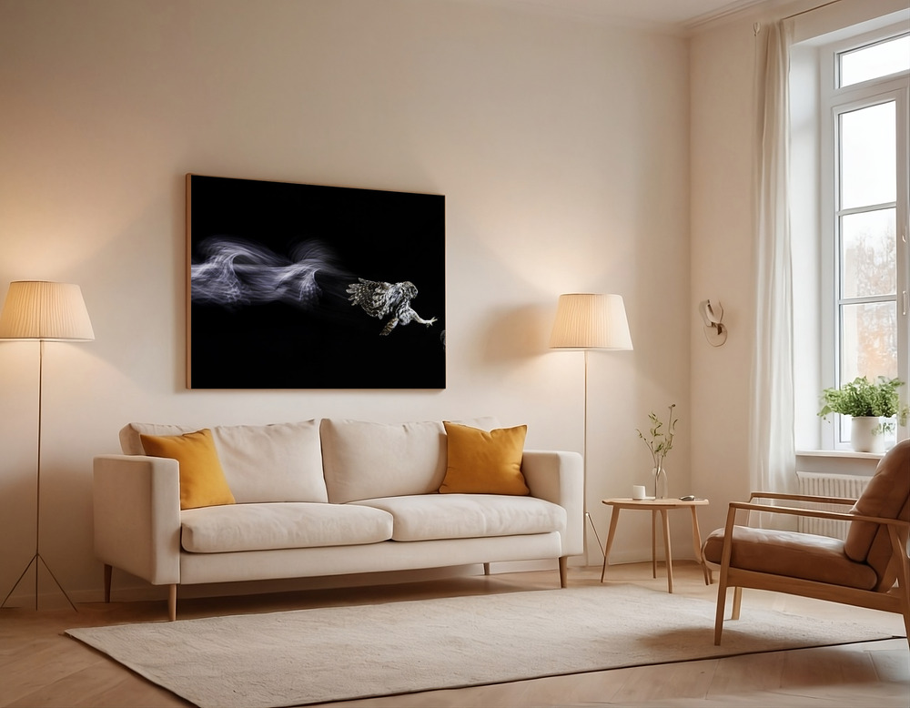 Canvas print - Back to the future over the sofa