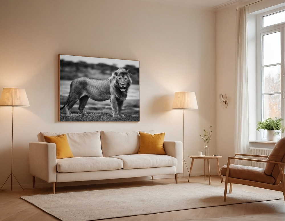 Canvas print - Royal Pose over the sofa