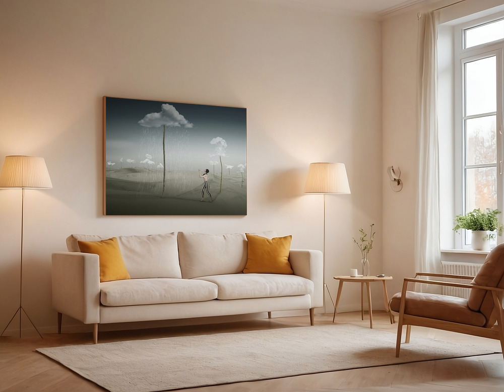 Canvas print - Cloud-Farm over the sofa