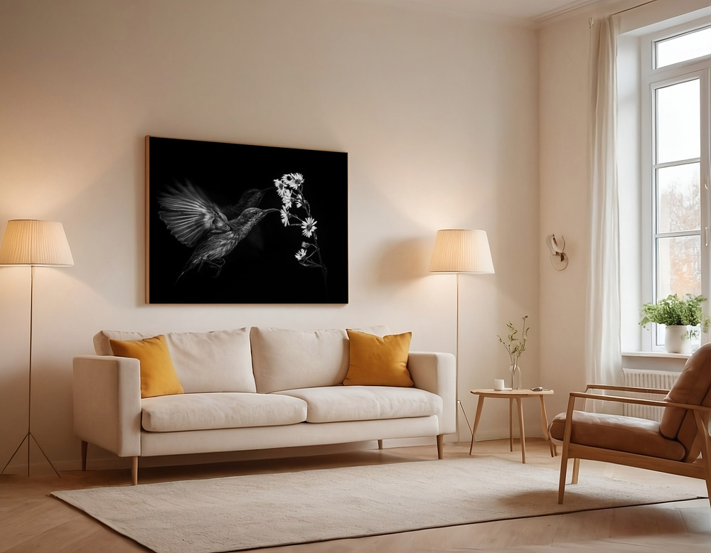 Canvas print - Motion over the sofa