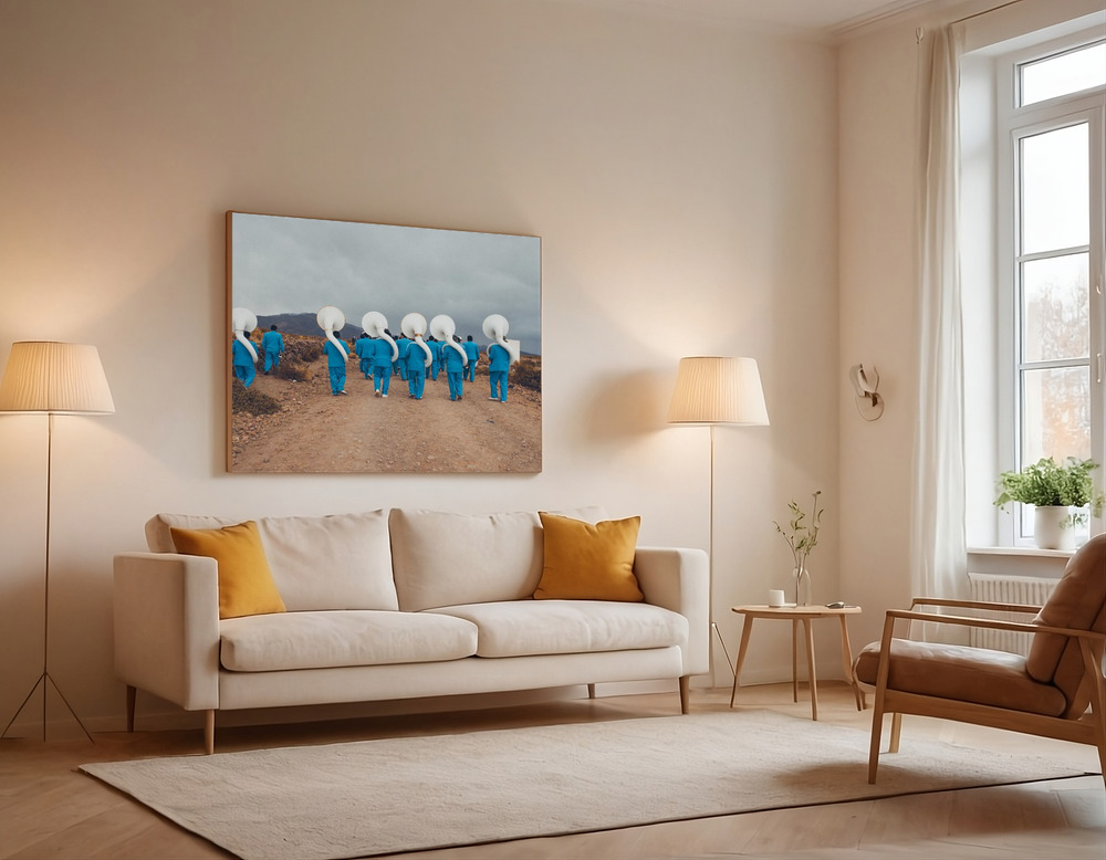 Canvas print - Music anywhere over the sofa
