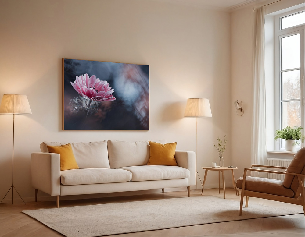 Canvas print - AnEmone over the sofa