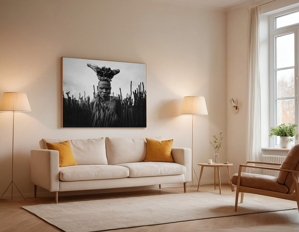 Canvas print - Mursi Baba over the sofa
