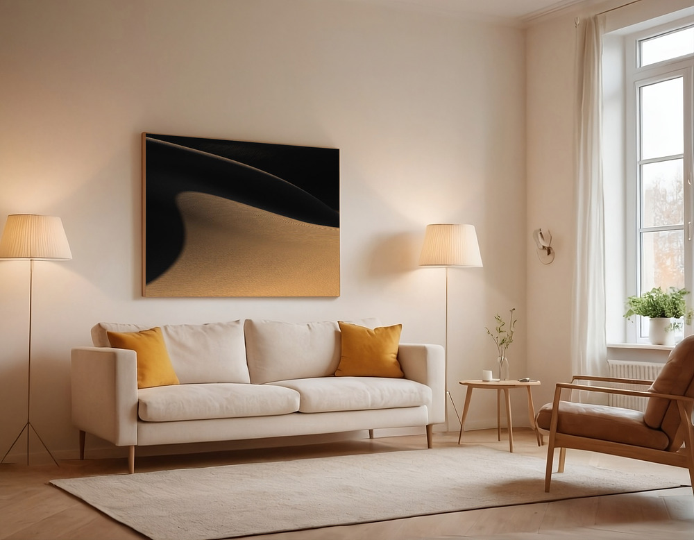Canvas print - The desert II over the sofa
