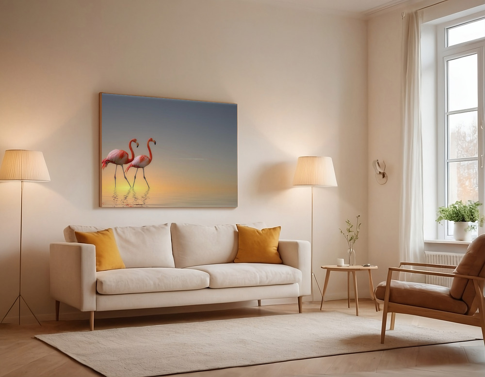 Canvas print - Serenity II over the sofa