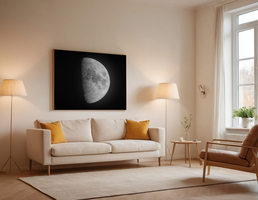 Canvas print - Luna over the sofa