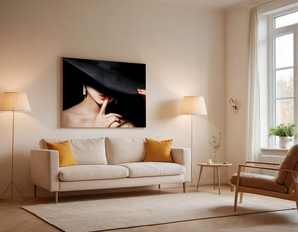 Canvas print - shadow over the sofa