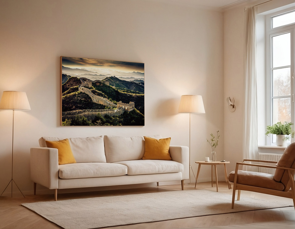 Canvas print - Chinese Wall over the sofa