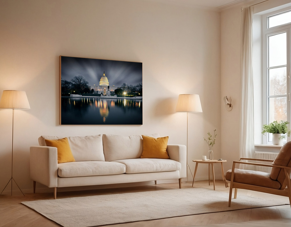 Canvas print - Captitol Hill over the sofa