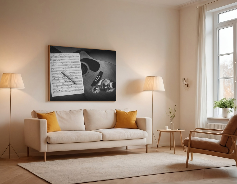 Canvas print - Just a gigolo over the sofa