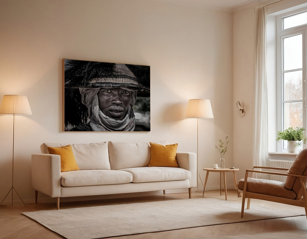 Canvas print - Peul man - Niger over the sofa