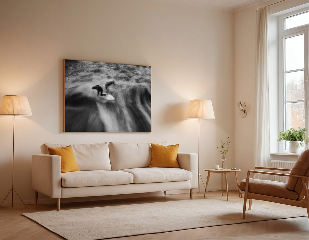 Canvas print - Double Impact over the sofa