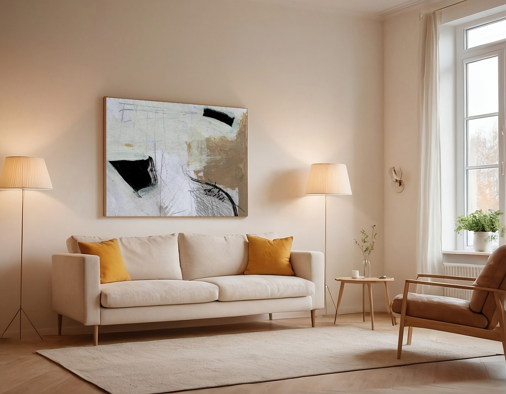 Canvas print - Motion over the sofa