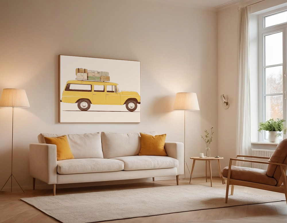 Canvas print - Summer Car ★★★ over the sofa