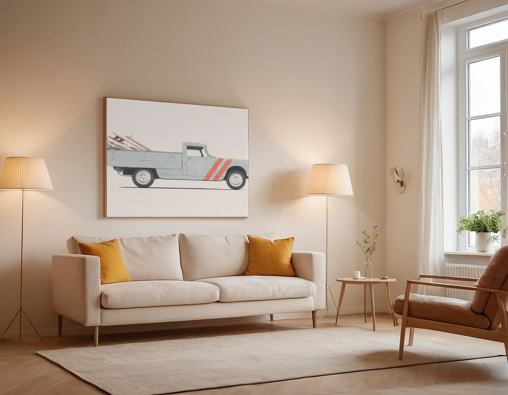 Canvas print - Pickup over the sofa