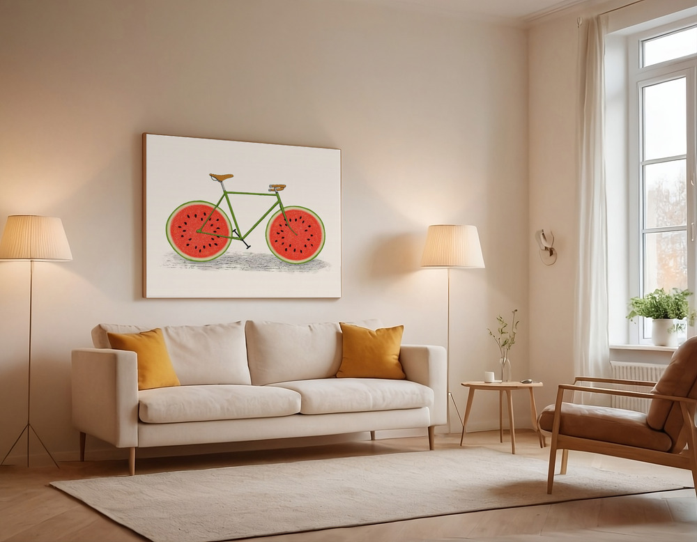 Canvas print - Juicy over the sofa