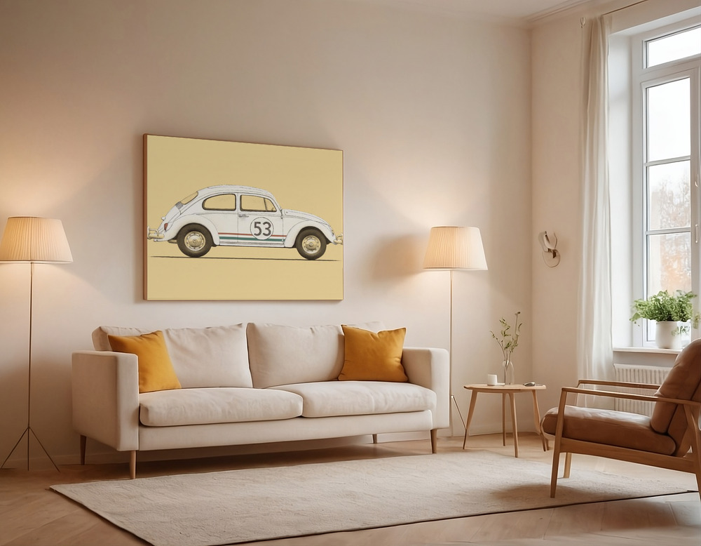 Canvas print - Beetle over the sofa