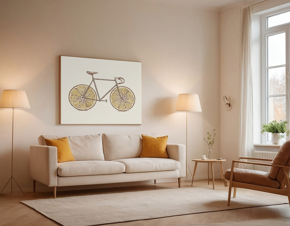Canvas print - Velocitrus over the sofa