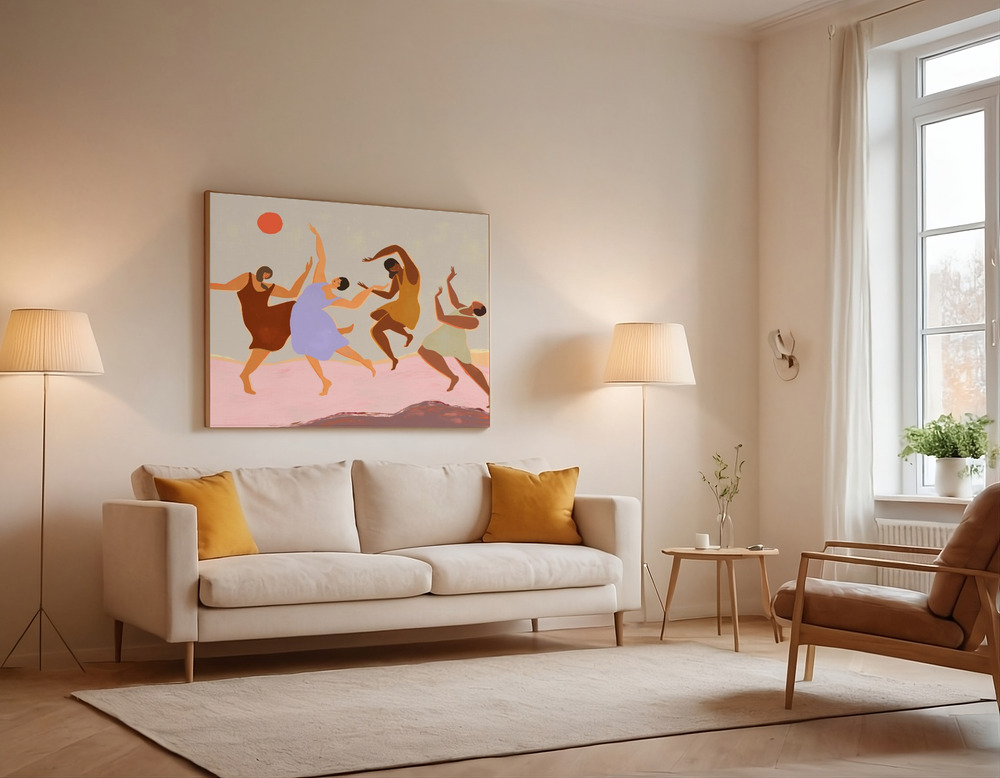 Canvas print - Together over the sofa