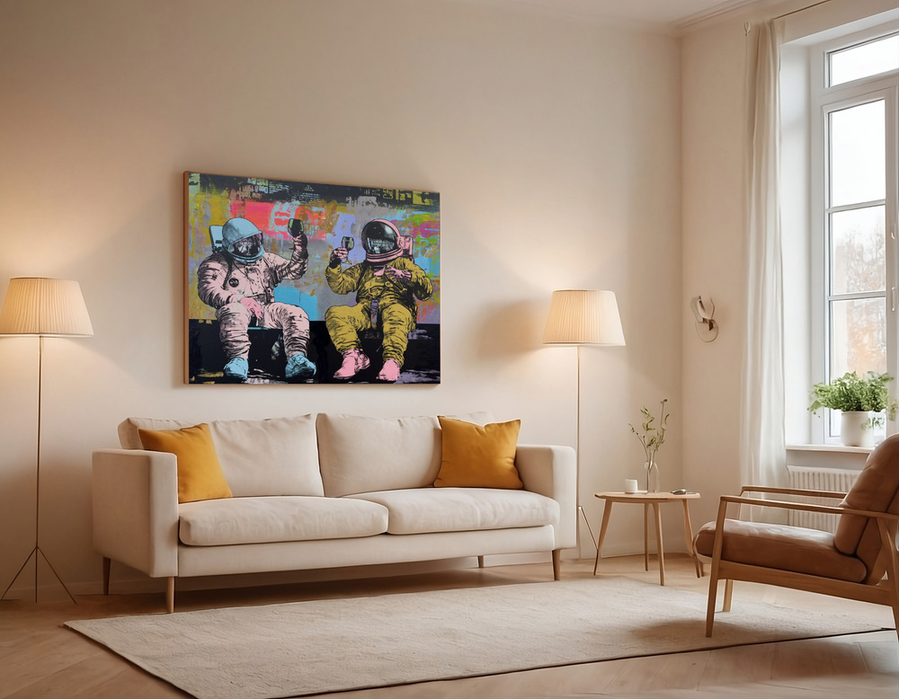 Canvas print - Augmented Reality 3 over the sofa