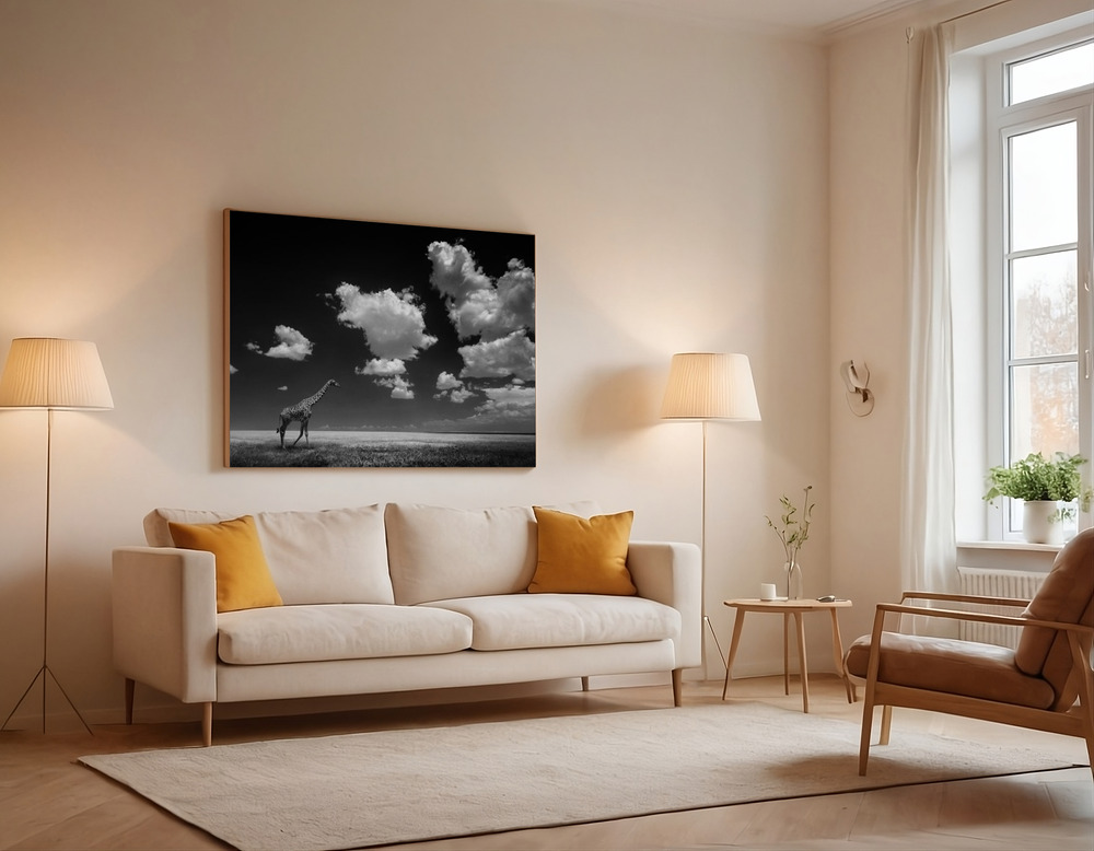 Canvas print - Gone with the Clouds over the sofa