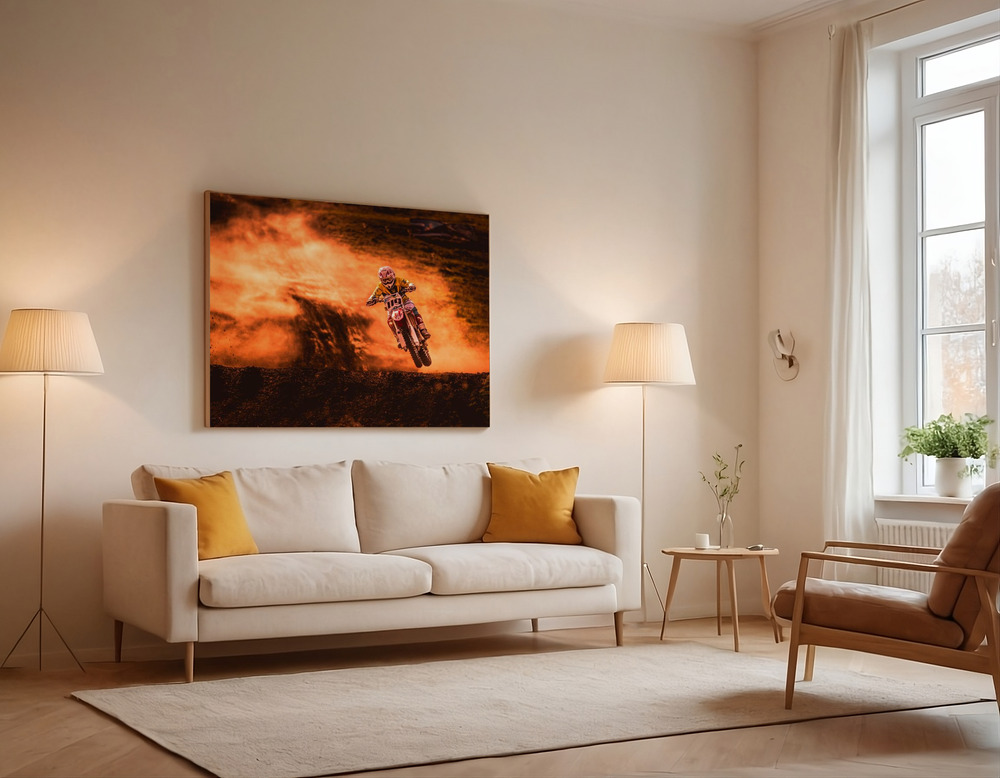 Canvas print - Above over the sofa