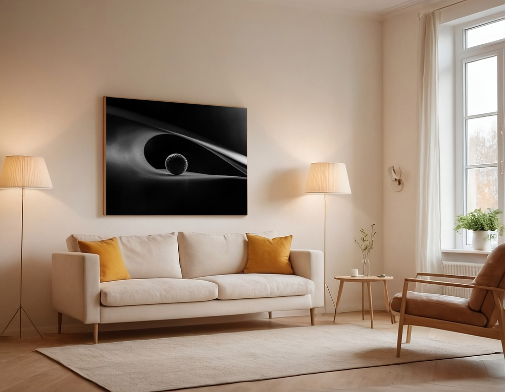 Canvas print - Light and shadows over the sofa