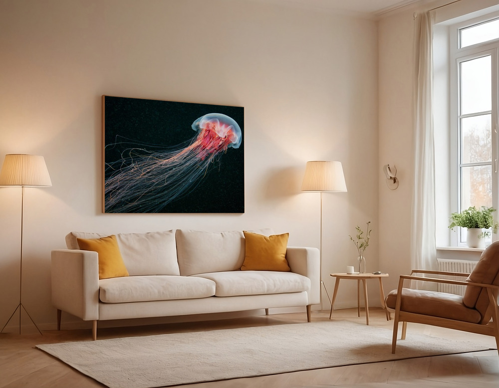 Canvas print - Longtail over the sofa